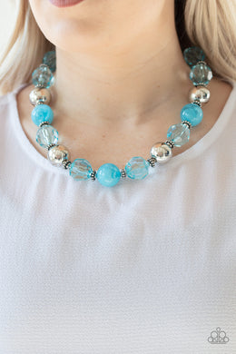 Very Voluminous - Blue Paparazzi Necklace