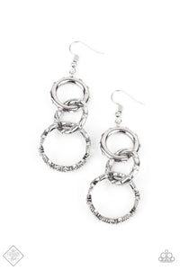 Shameless Shine - White Paparazzi Earrings