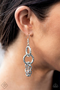 Shameless Shine - White Paparazzi Earrings