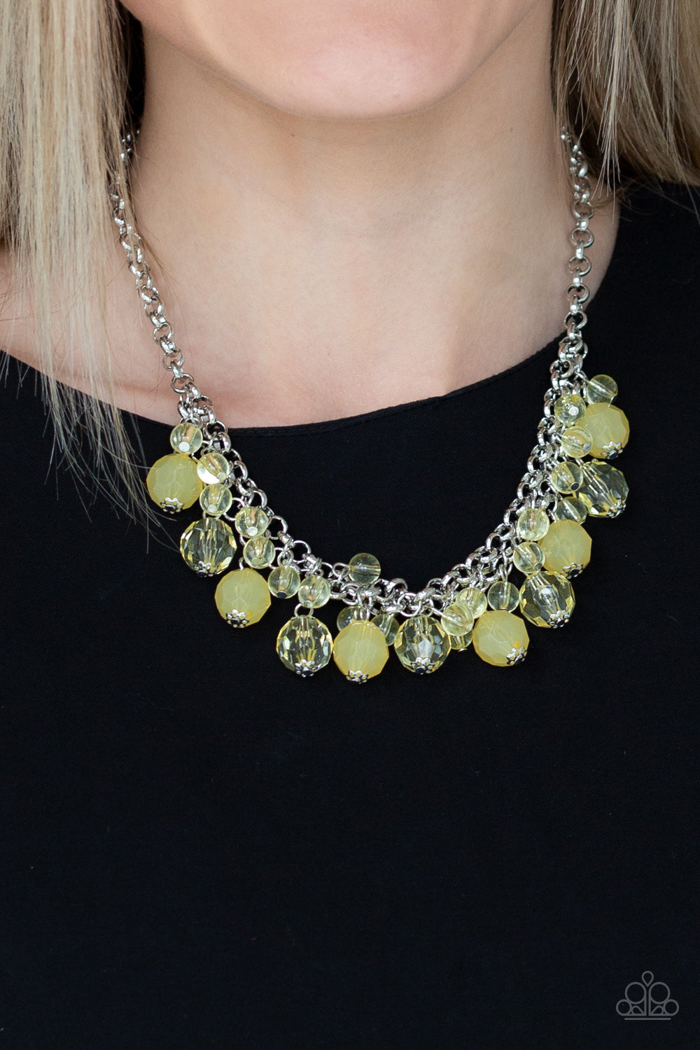 Fiesta Fabulous - Yellow Paparazzi Necklace - Glam4love