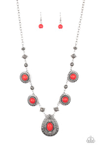 Mayan Magic - Red Paparazzi Necklace