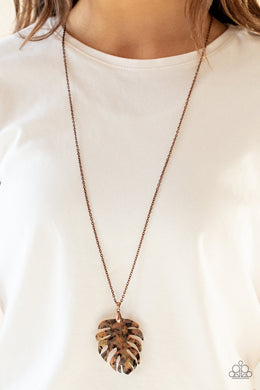 Prismatic Palms - Copper Paparazzi Necklace