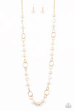 Load image into Gallery viewer, Prized Pearls - Gold Paparazzi Necklace