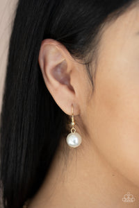 Prized Pearls - Gold Paparazzi Necklace