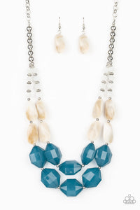 Seacoast Sunset - Blue Paparazzi Necklace
