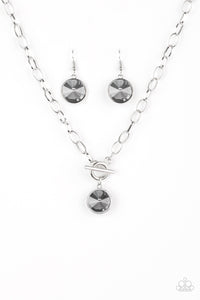 She Sparkles On - Silver Paparazzi Necklace