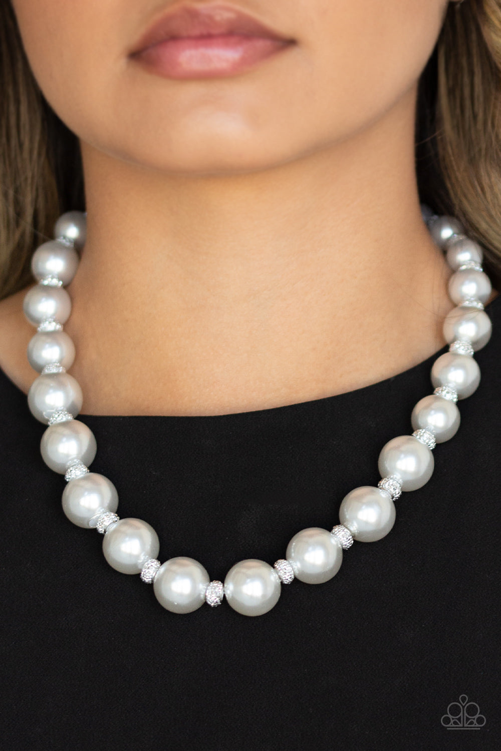 Uptown Heiress - Silver Paparazzi Necklace - Glam4love