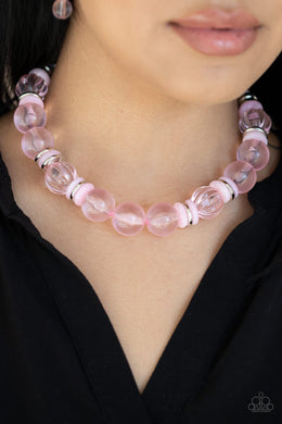Bubbly Beauty - Pink Paparazzi Necklace