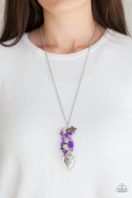 Beach Buzz - Purple Paparazzi Necklace - Glam4love