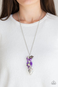 Beach Buzz - Purple Paparazzi Necklace - Glam4love