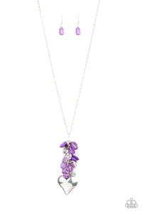 Beach Buzz - Purple Paparazzi Necklace - Glam4love