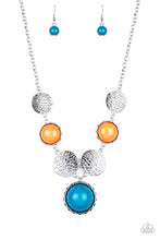 Load image into Gallery viewer, Bohemian Bombshell - Blue and Orange Paparazzi Necklace