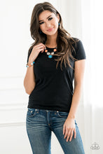 Load image into Gallery viewer, Bohemian Bombshell - Blue and Orange Paparazzi Necklace