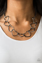 Load image into Gallery viewer, Unbreak My Heart - Black Paparazzi Necklace - Glam4love