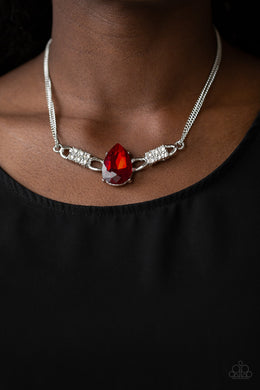 Way To Make An Entrance - Red Paparazzi Necklace - Glam4love