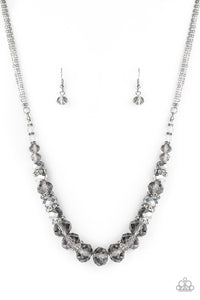 Distracted by Dazzle - Silver Paparazzi Necklace