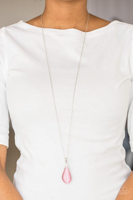Friends In GLOW Places - Pink Paparazzi Necklace