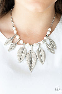 Highland Harvester - White Paparazzi Necklace - Glam4love