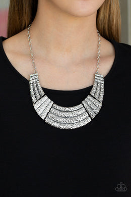 Ready To Pounce - Silver Paparazzi Necklace - Glam4love