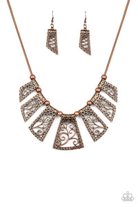 Vintage Vineyard - Copper Paparazzi Necklace
