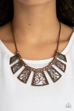 Vintage Vineyard - Copper Paparazzi Necklace