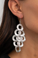 Load image into Gallery viewer, Paparazzi Earrings - Scattered Shimmer - Silver