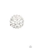 Load image into Gallery viewer, Paparazzi Bloomin Bloomer - White - Cat&#39;s Eye Moonstones - Ring