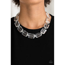 Load image into Gallery viewer, The ICE President - White Paparazzi Necklace (silver beads)