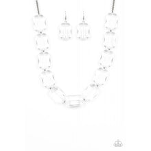 Load image into Gallery viewer, The ICE President - White Paparazzi Necklace (silver beads)