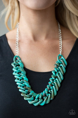 Comin In HAUTE - Blue Paparazzi Necklace