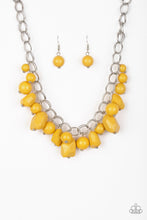 Load image into Gallery viewer, Gorgeously Globetrotter - Yellow Paparazzi Necklace