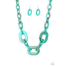 Load image into Gallery viewer, All In-VINCIBLE - Paparazzi Blue Acrylic Necklace