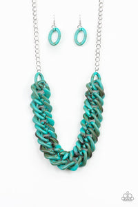 Comin In HAUTE - Blue Paparazzi Necklace