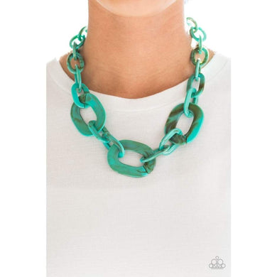 All In-VINCIBLE - Paparazzi Blue Acrylic Necklace
