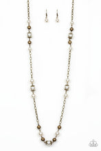 Load image into Gallery viewer, Wall Street Waltz – Paparazzi – Brass Bead and Pearl Necklace