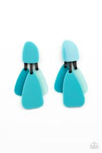 Load image into Gallery viewer, All FAUX One - Blue Paparazzi Earrings