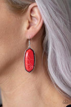 Load image into Gallery viewer, Stone Quest - Red Paparazzi Earrings