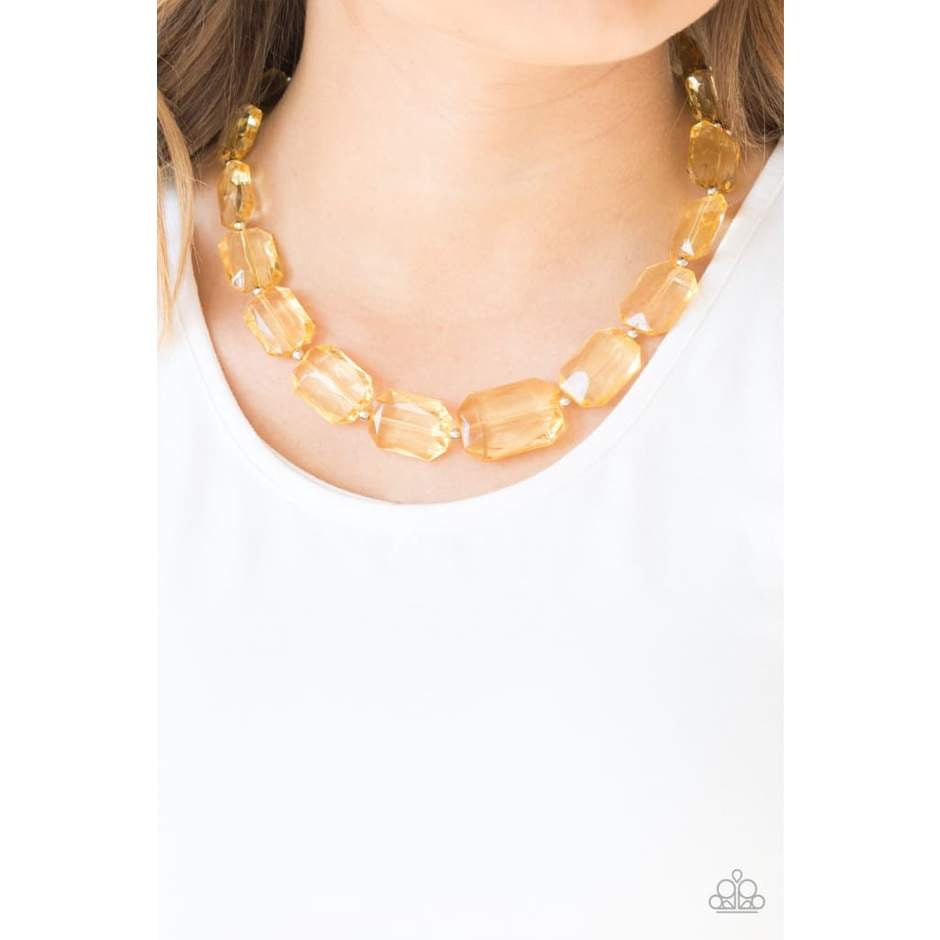 Paparazzi ICE Versa - Yellow Necklace