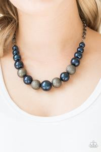 Paparazzi Necklace ~ Color Me CEO - Blue