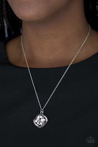 Speaking Of Timeless - Pink Paparazzi Necklace - Glam4love