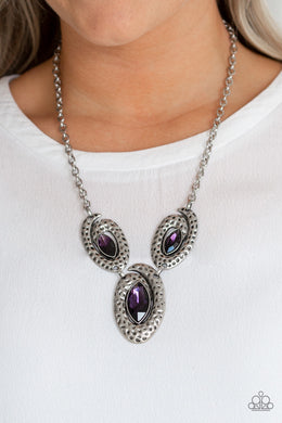 Metro Mystique - Purple  Paparazzi Necklace - Glam4love