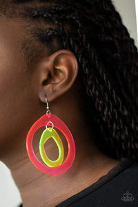Show Your True NEONS - Multi Paparazzi Earrings