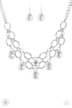 Load image into Gallery viewer, Show-Stopping Shimmer - White Paparazzi Necklace - Glam4love