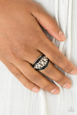 Trending Treasure - Black -Paparazzi Ring