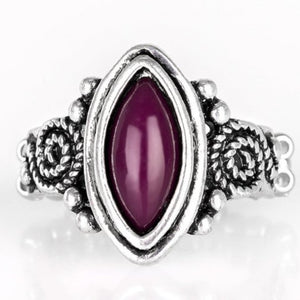 "ZOO Hot To Handle" - Plum Purple Stone Ring